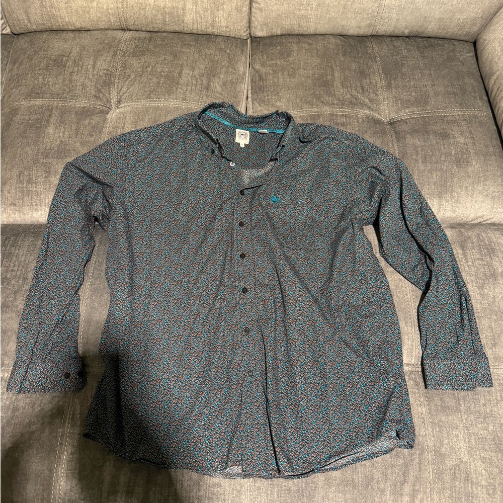 Cinch men’s long sleeve button up shirt